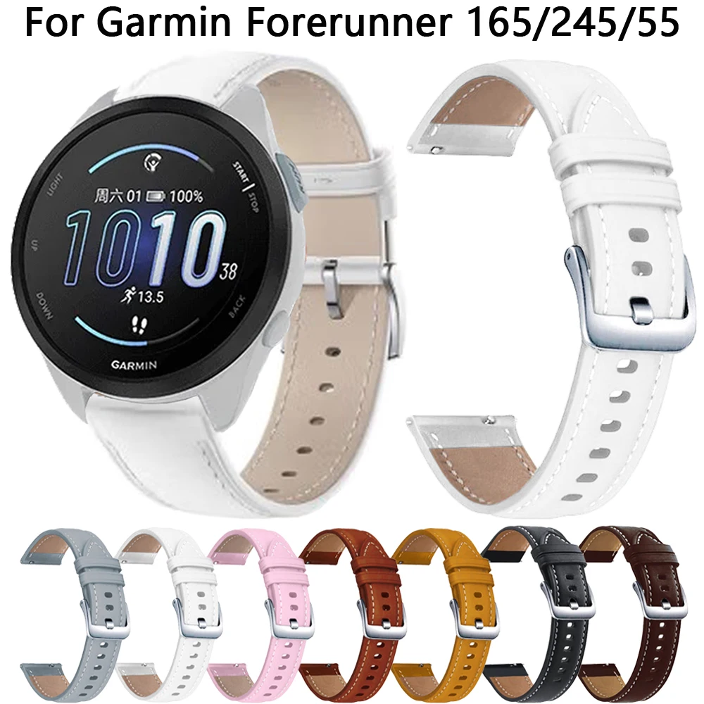 Para garmin forerunner 165 245 645 55 pulseira smartwatch para venu 2 plus sq 2 vivoactive 3 5 hr 20mm banda substituição pulseira cinto