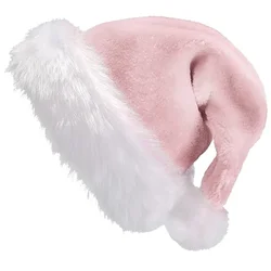 Chrismas Hat Adults Santa Hat for Men and Women Pink Green Blue Red Purple Black White