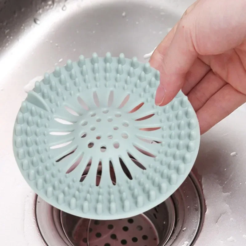 

Sink Sewer Filter Shower Drain Strainers Bathtub Stopper Silicone Sink Plug Cover Hair Catchers Bathroom Universal Hair Filter