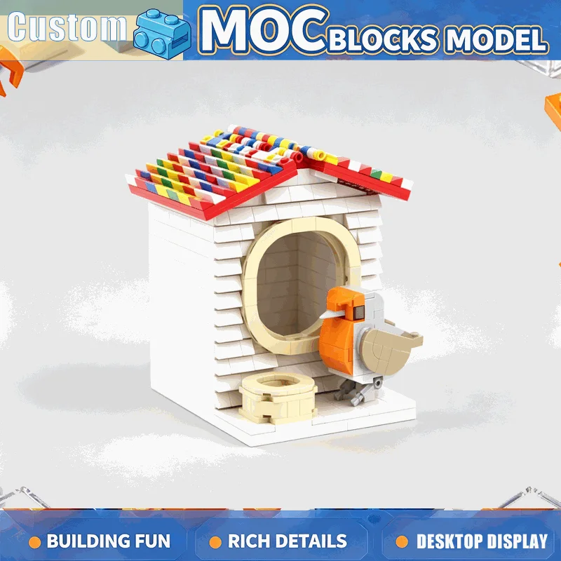568PCS MOC Birdhouse Garden Model Custom Puzzle Building Blocks DIY Assembly Modify Education Home Decoration Toy Birthday Gift