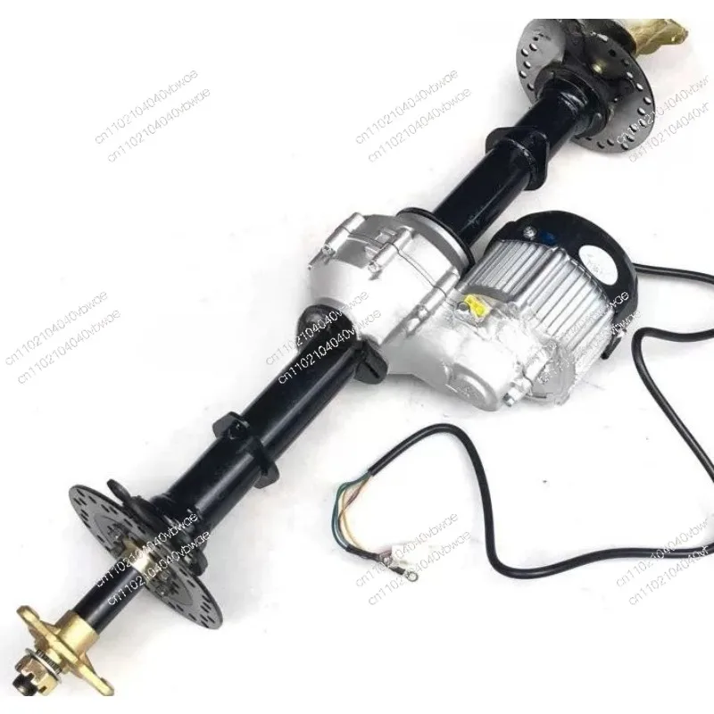 Modified electric three-wheel four-wheel kart modified parts differential rear axle 48V500W (three-hole flange)
