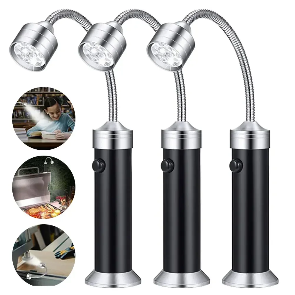 Magnetic Soft Tube Lighting Lamp Outdoor Lighting 9 LED Flashlight BBQ Grill Light 360° Adjustable Super-Bright Lamps Lantern