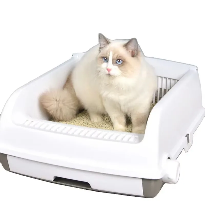 

Portable Removable Automatic Cat Litter Box Quick Cleaning Automatic Cat Litter Box