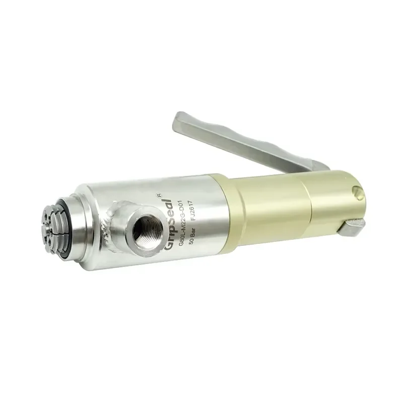 GripSeal G80 350 Bar Female Thread Leak Test Quick Connector No Leak Pneumatic Actuation 316 Stainless Steel Factory Direct