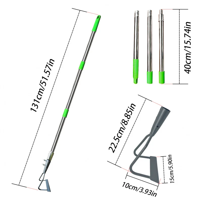 Cross-Border New Garden: Weed Rake, Weed & Soil Loosening Tool