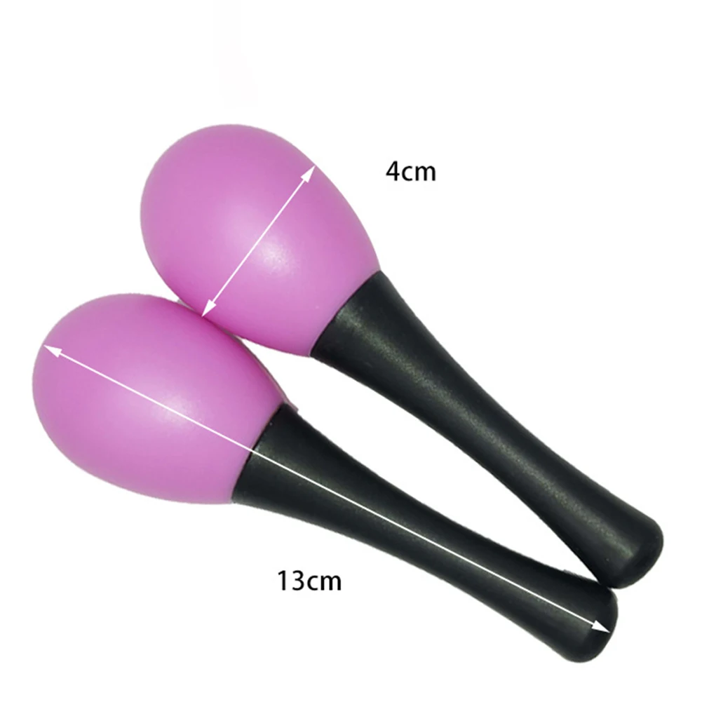 2X Maracas di plastica Martello di sabbia Sonaglio Shaker Strumenti musicali a percussione Giocattoli per percussioni scolastiche Gruppi sensoriali