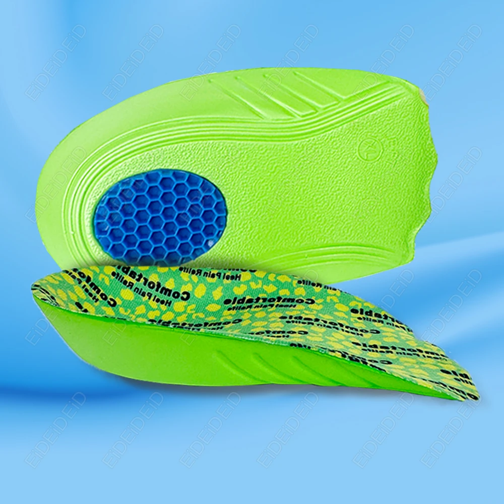 Sottopiede semiopedico per speroni del tallone del piede Cuscino per il dolore Massaggiatore plantare Sottopiede per la cura Uomo Donna Suola morbida Scarpe da corsa Cuscinetti