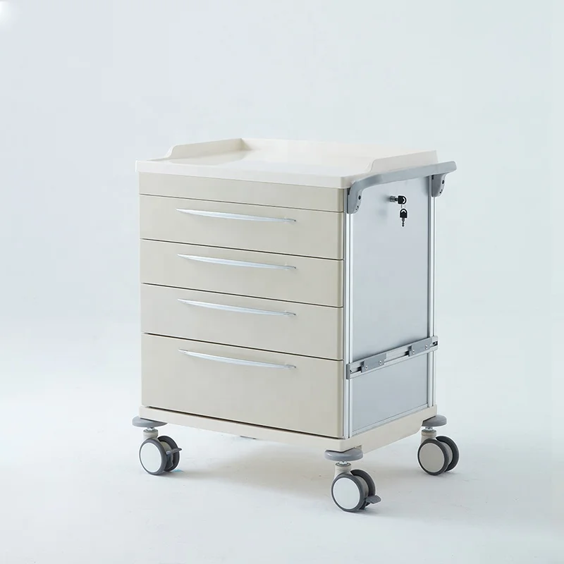 Meditroll MED04G Advertising Patient Furniture Medical Trolley Cart For Medical Centres