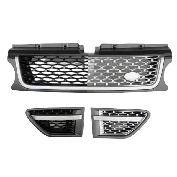 

Hot Selling Car Front Bumper Grille and Side Vent Cover Gray Silver Silver for Land Rover Range Rover Sport 2010-2013 L320 Parts