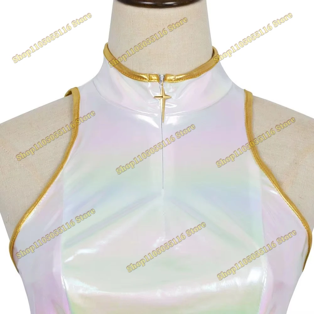 أزياء هنتركس KPop شيطان الصيادين رومي المرحلة الذهبية التأثيرية كوريا المعبود الفتيات الأسود الشرير جيراي كي فستان لوليتا كوسبفريه للهالوين