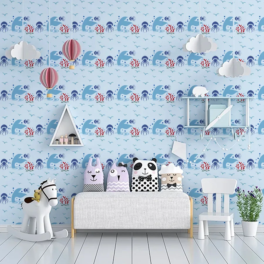 مجموعة استنسل حيوانات بحرية مكونة من 9 قطع مقاس 5.1 بوصة للرسم - قوالب رسم على شكل محيط قابلة لإعادة الاستخدام لديكور قماش خشبي للحائط