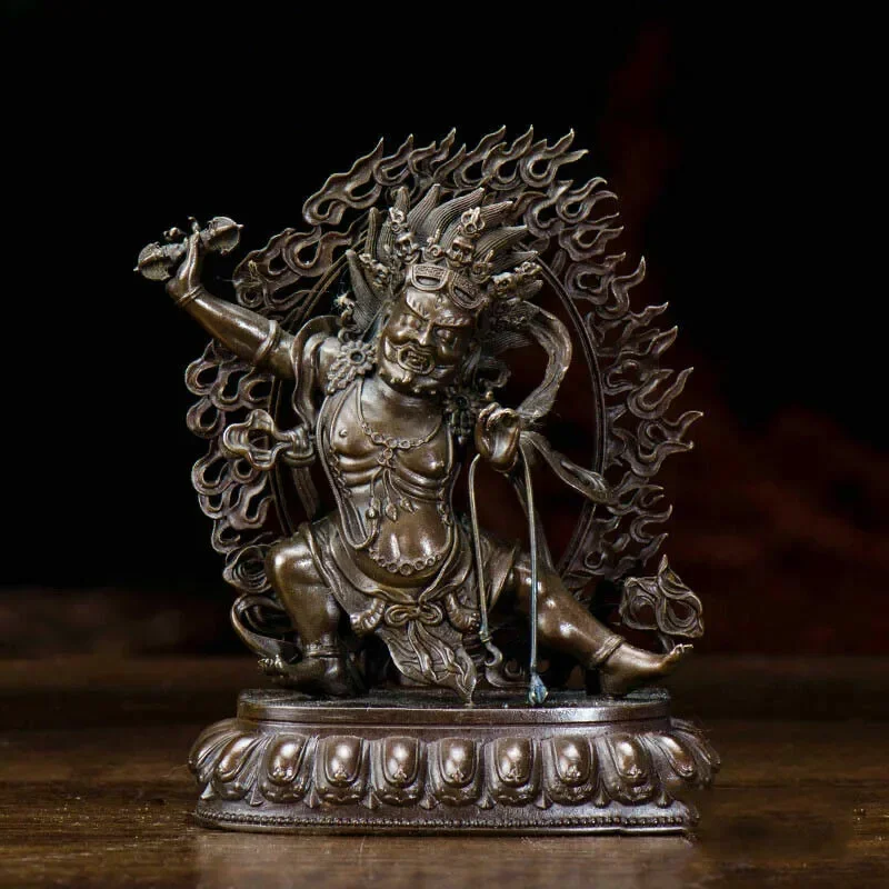 

Tibetan Buddhist Seiko Tantric Pure Copper Vajrapani Bodhisattva Buddha Statues