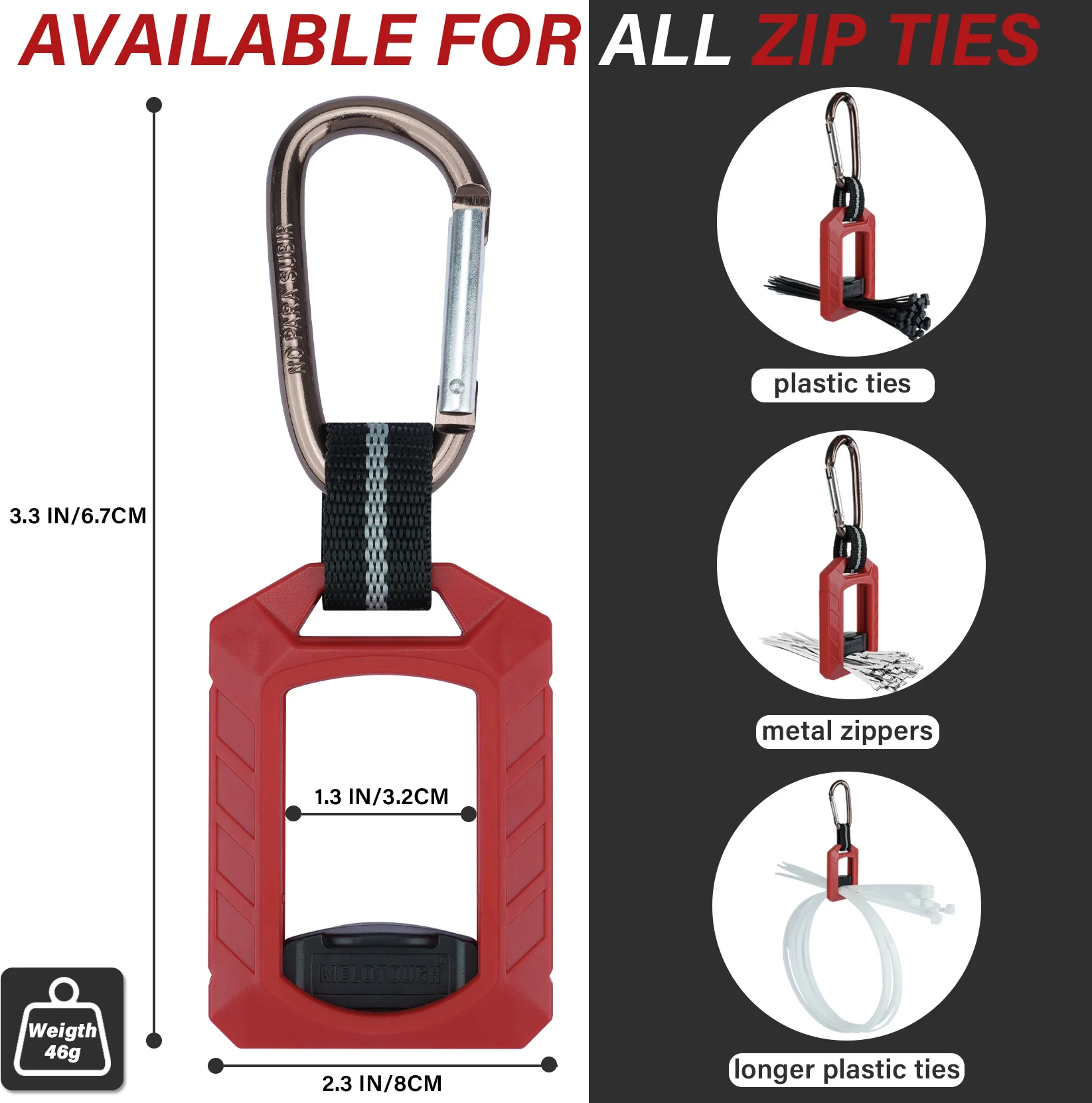 حامل ربط بسحاب، منظم ربط بسحاب لترتيب الرمز البريدي، حامل ربط الكابل، حامل ربط للاستخدام الداخلي والخارجي متعدد الأغراض