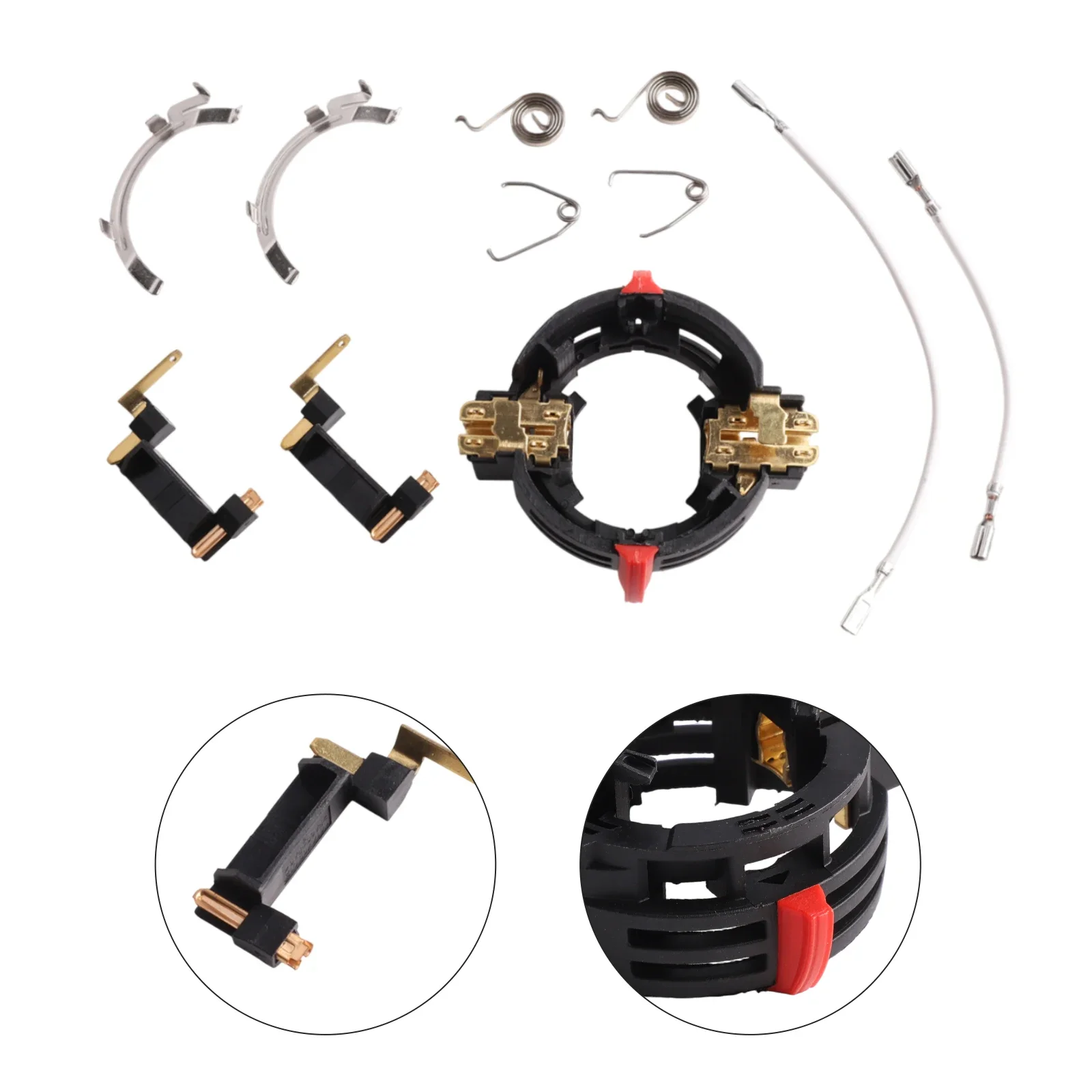 For Tool Maintenance Carbon Brush Holder Replacement Brush Easy Install Brush Assembly Efficient Performance Metal Material