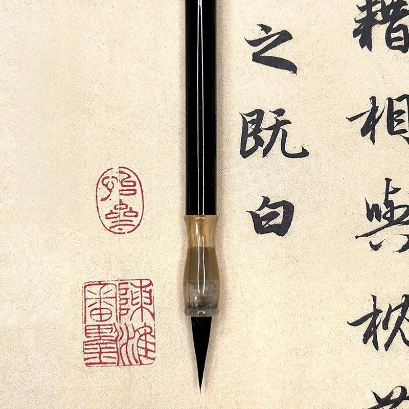 Kleiner Pinselkasten, professionelle Qualität, Langhao Kalligrafie-Pinsel, kleiner, sorgfältiger Pinsel für dünne Linien, speziell für Goldkörperschriften – Detail 3