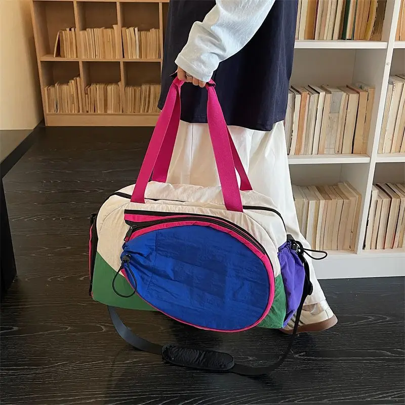 Sports Travel Duffel Bag Large Capacity Waterproof Gym Bag Women Men Duffle Handbag Fitness Training Crossbody Luggage Bag