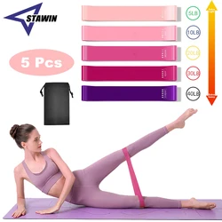 5 pz/set Elastici per resistenza allo yoga Cintura di espansione Bodybuilding Attrezzature per il fitness Pilates Allenamento sportivo Fasce elastiche per allenamento