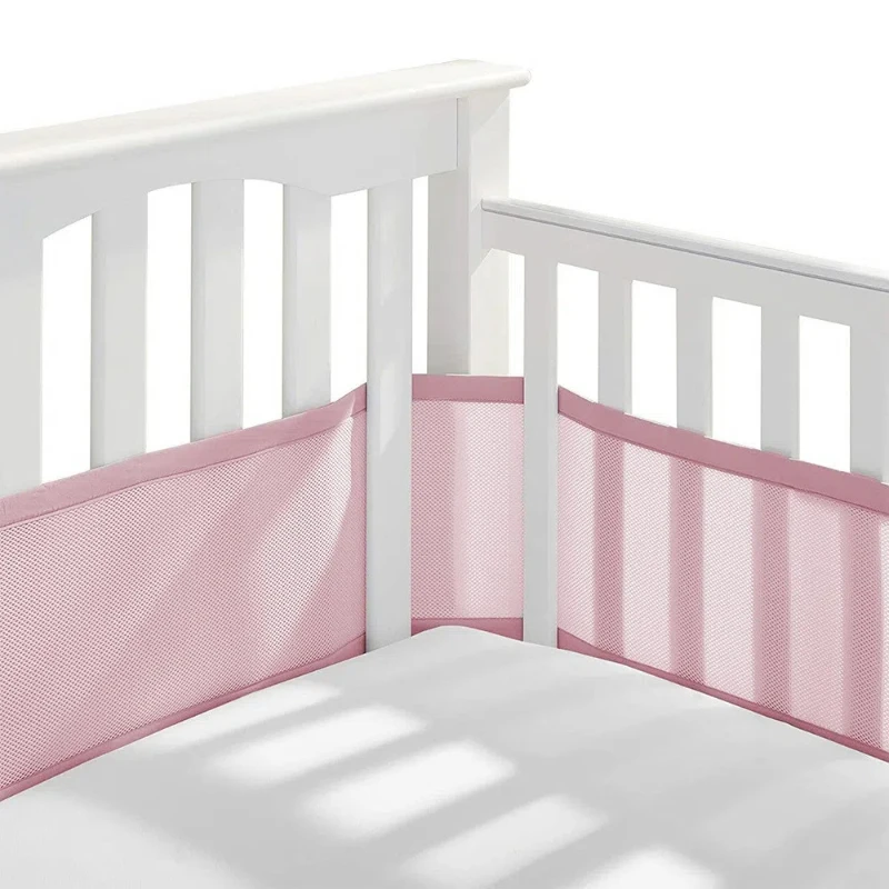 Summer Infant Bedding Newborn Bed Around Protector Baby Mesh Crib Bumper Liner Breathable Detachable and washable