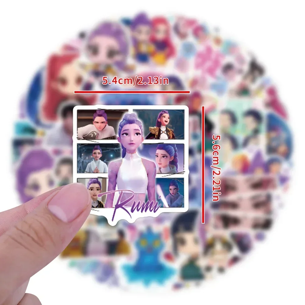 55/110 Stück Anime Mädchen Lumi Mila Zoi Hexenjäger Aufkleber Wasserfest Ästhetisch Y2K DIY-Sticker für Laptop Wasserflasche Handyhülle – Detail 9