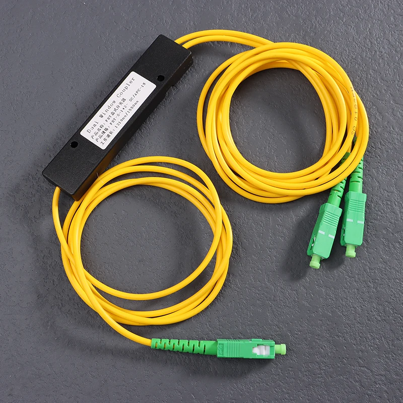1PC 1x2 FTTH Fiber Optic Splitter Tapered 1 To 2 Splitter Box SC/APC Computer Accessories Fiber Optic Splitter 1 Point 2