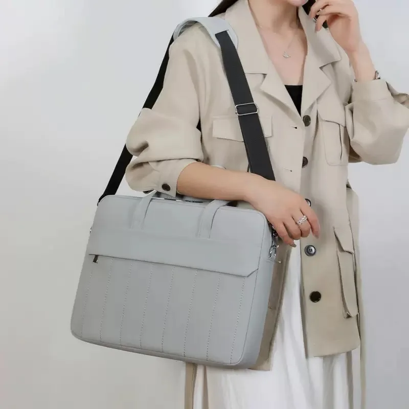 Large Capacity Laptop Bag 13/14/15/15.6/16 Inch, Men's Business Briefcase, Shoulder Crossbody Handbag, Commute Document Bag