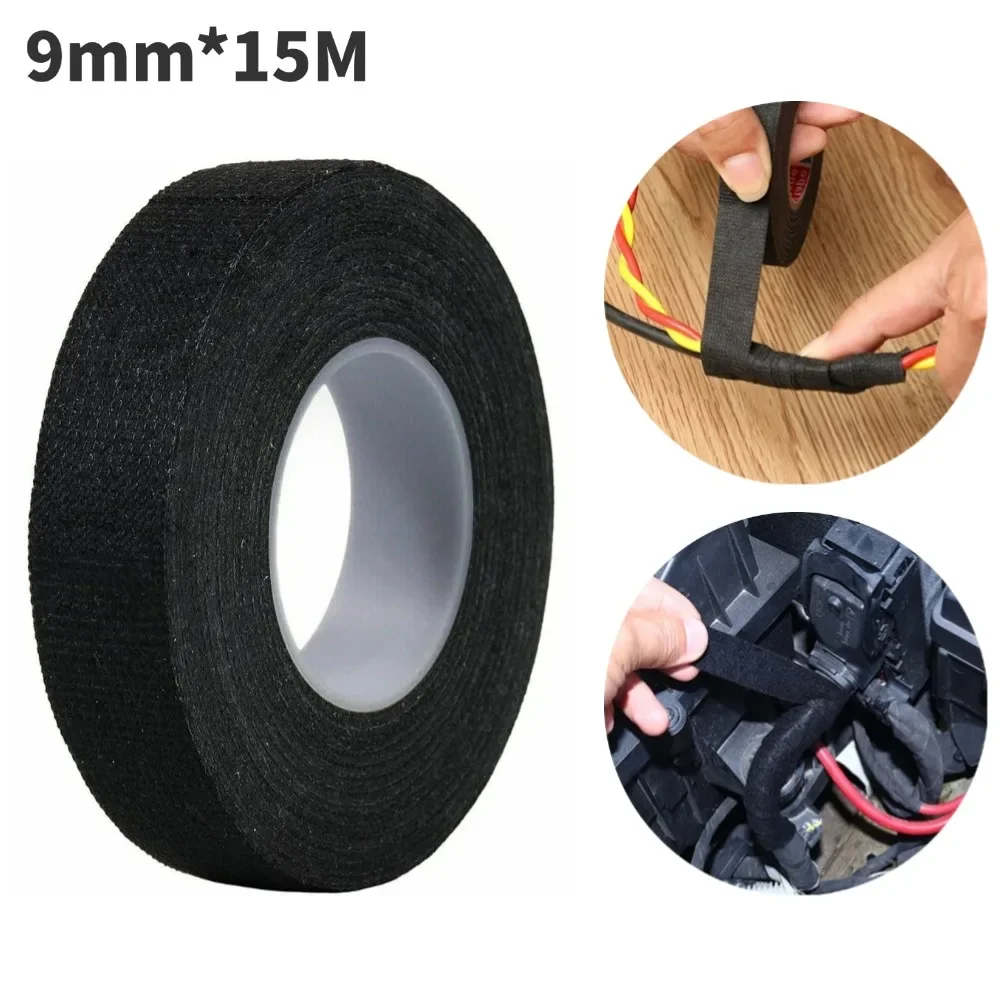 

Electrical Tape Heat-resistant Adhesive Cloth Fabric Tape For Automotive Cable Tape Harnes Wiring Roll Electrical Heat Tapes