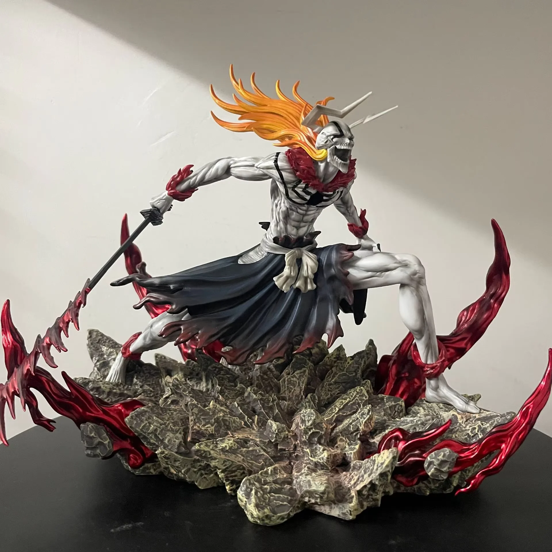 Bleach Ichigo Hollowfied Action Figure 23cm Anime Standbeeld Getsuga Tensho Desktop Decoratie Collectible Toy Gift