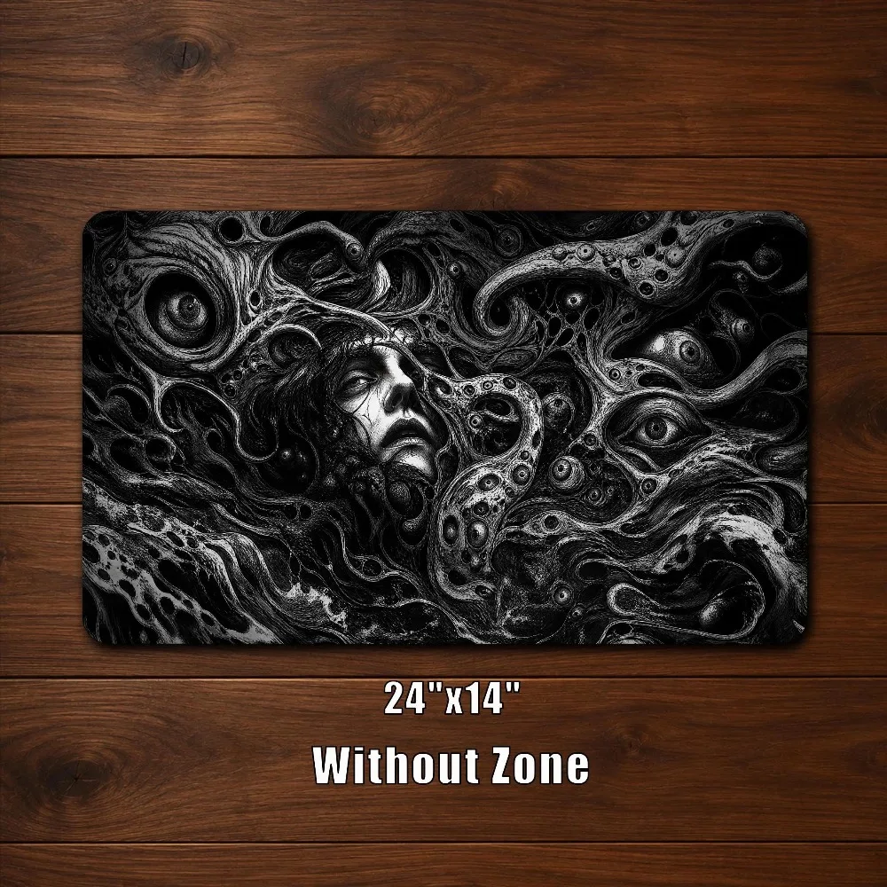 TCG Playmat,Eldritch Horror Playmat, Cosmic Horror TCG Playmat, Tentacle Eyes MTG Commander Gaming Mat desk accessories
