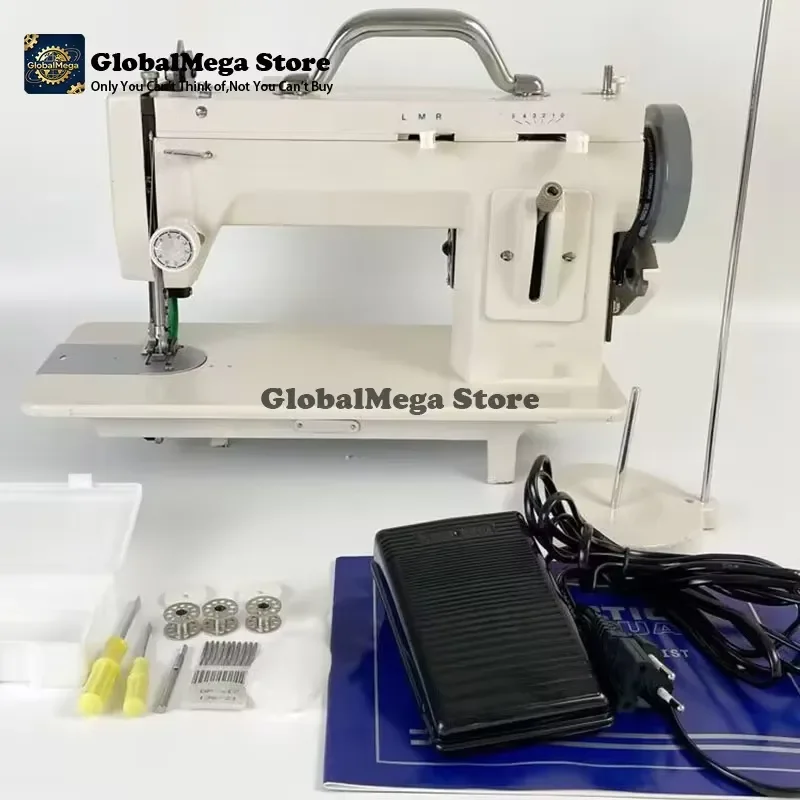 2026 Latest 150W Heavy Sewing Machine for Leather Fur Fabric Adjustable Stitch Length 0-7mm Industrial Straight Stitch