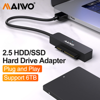 MAIWO Hard Drive Easy Drive Cable USB3.0 To Sata Adapter Cable 2.5-inch Hard Drive Converter SATA Adapte for 2.5'' HDD/SSD