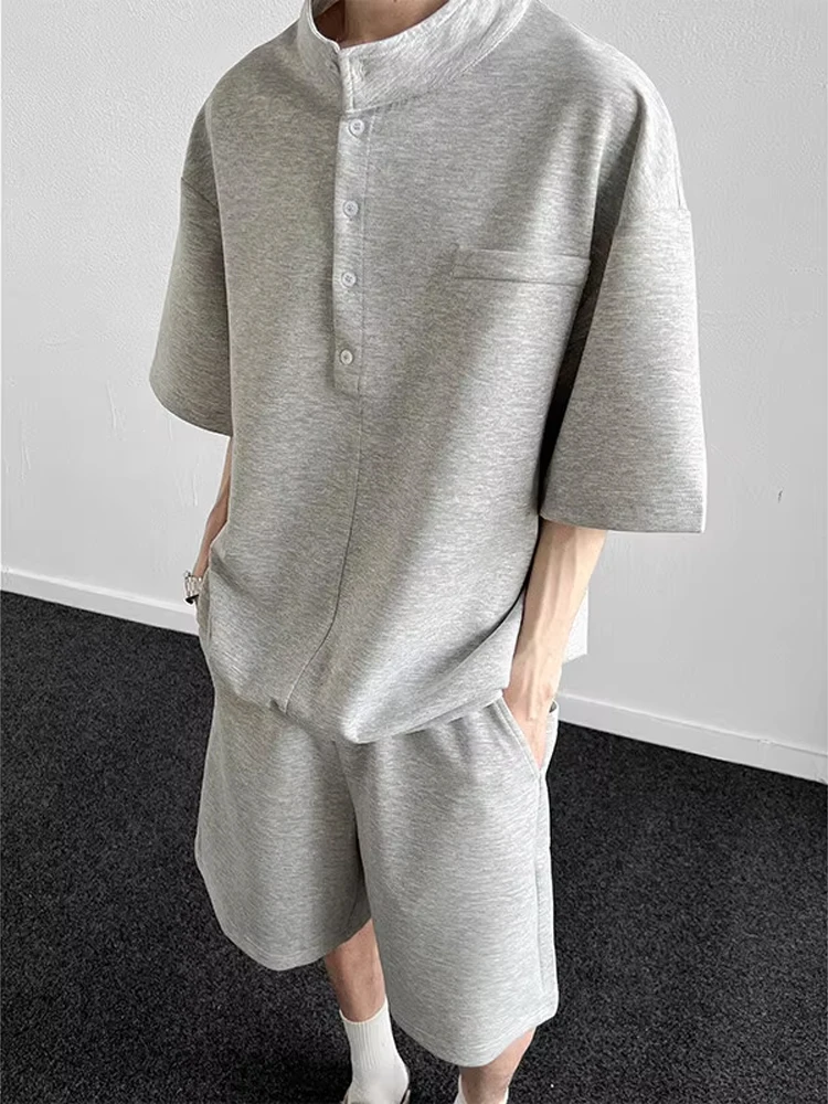 

Summer Faion Men's ort Sve irt Set Spor Casual Sle Breathable Comfortable Loose Fit Teenager Trendy Brand