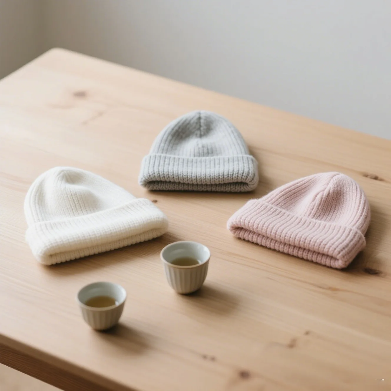 หมวกไหมพรมถักสำหรับผู้ชายและผู้หญิง หมวกไหมพรมทรงเมลอน หมวกนักเรียนแบบพับได้ หมวกไหมพรมกันลมสำหรับกิจกรรมกลางแจ้ง รุ่น 4m875