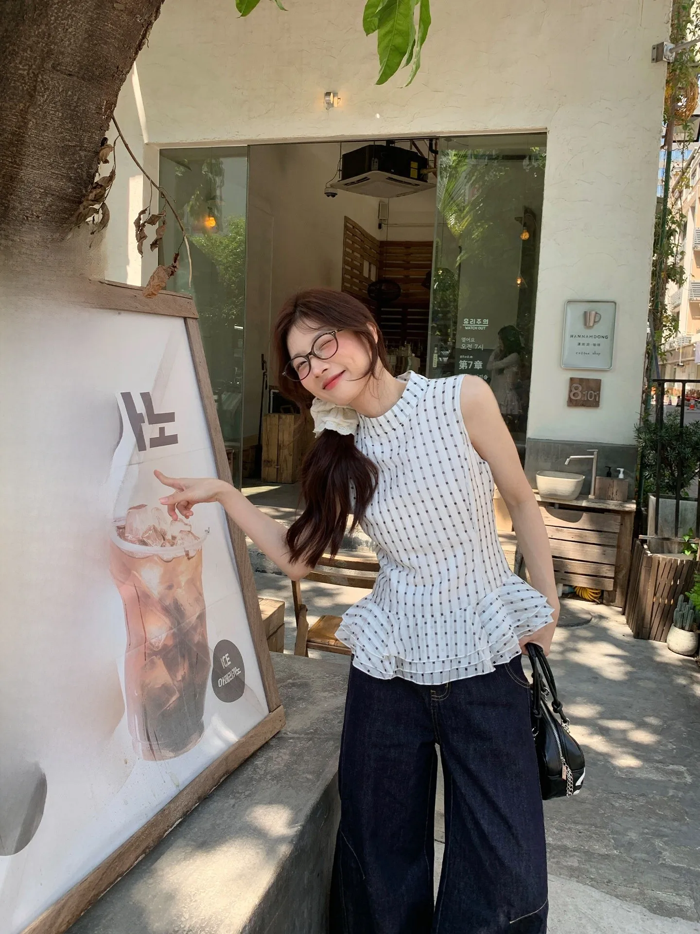 

Летний белый клетчатый топ без бретелек в корейском стиле с оборками и утягивающим поясом, элегантный топ без рукавов от Song Zhengen