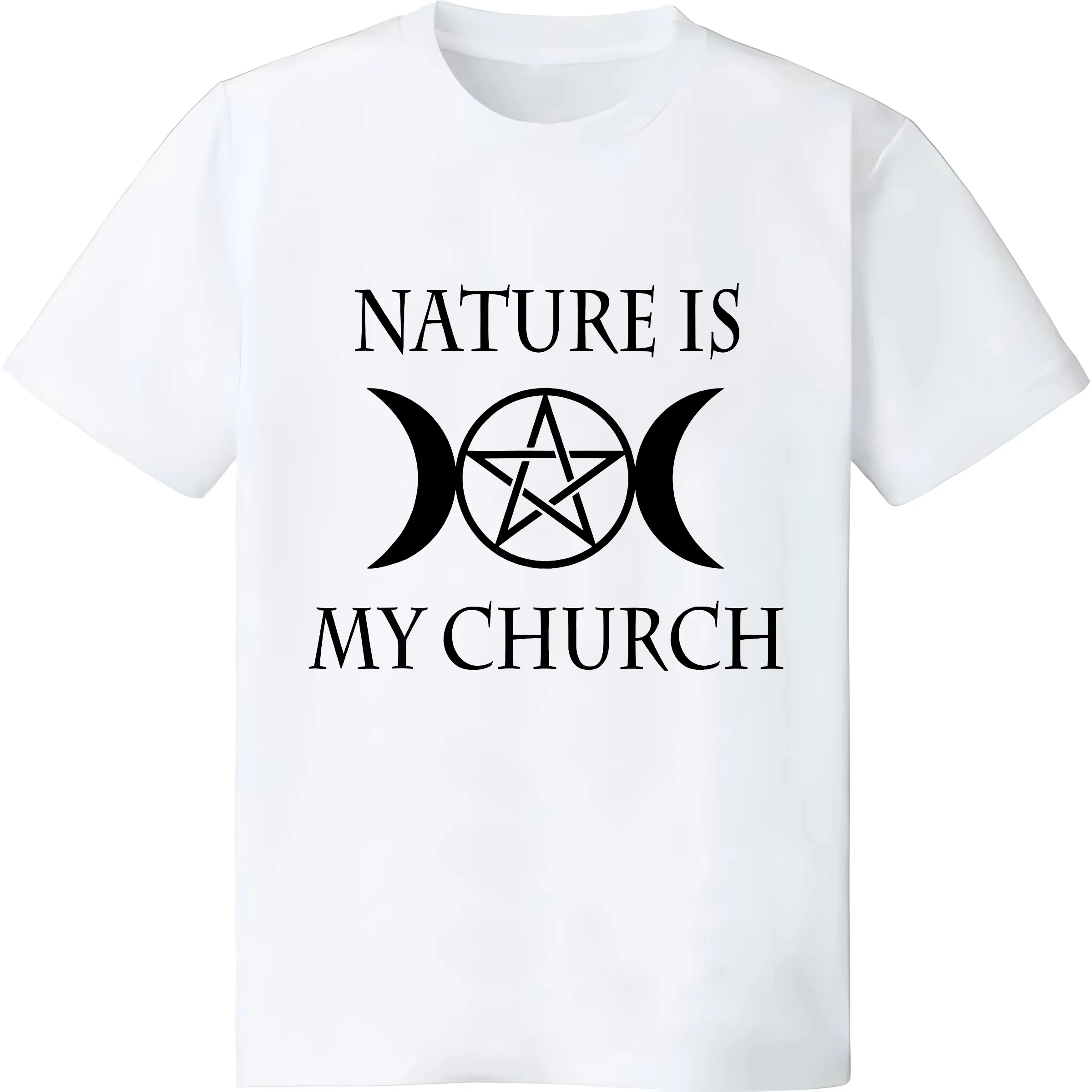The Latest Men's Pure Cotton T-shirt of 2025 Is Naturally My Belief: Comfortable, Breathable, High-quality, Beach Travel, Party