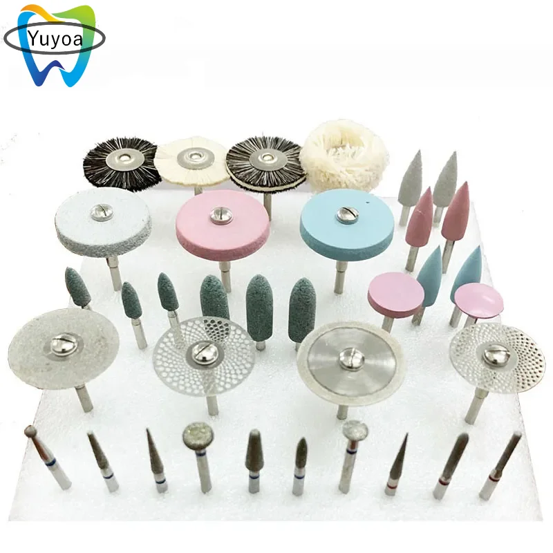 Dental Popular HP Kit for Grinding or Polish Ceramics / Porcelain Applied to Laborary DIY Hobbies Diamond Burs Brush