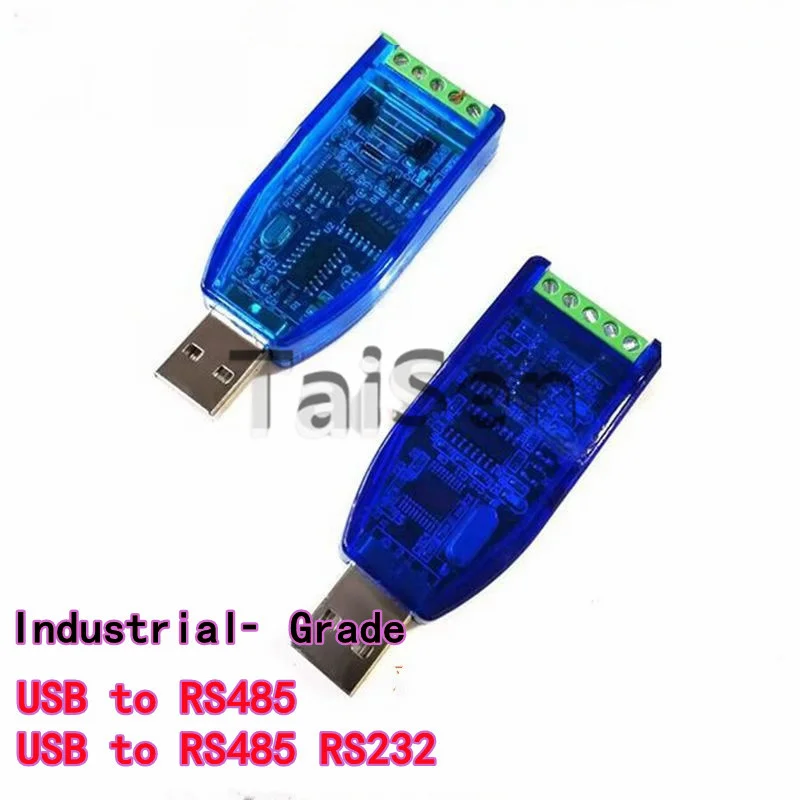 Industrial‑Grade USB to RS485 RS232 Communication Module, Bidirectional Half‑Duplex Serial Port Line Converter, TVS Protection