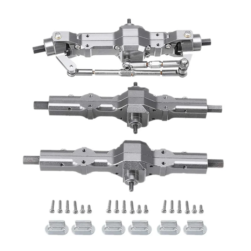 

2X Metal Front Middle Rear Bridge Axle Gearbox For WPL B16 B36 FY004 1/16 RC Car Truck Upgrade Parts Accessories