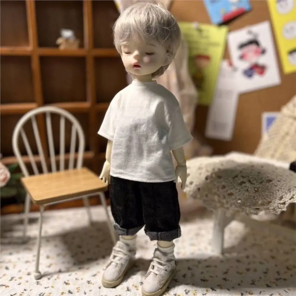 30/45cm Doll Elegant Knitted Cardigans Coat Tops Casual Wear Jeans Pants for 1/4 1/6 BJD Dolls Sweaters DIY Doll Accessories