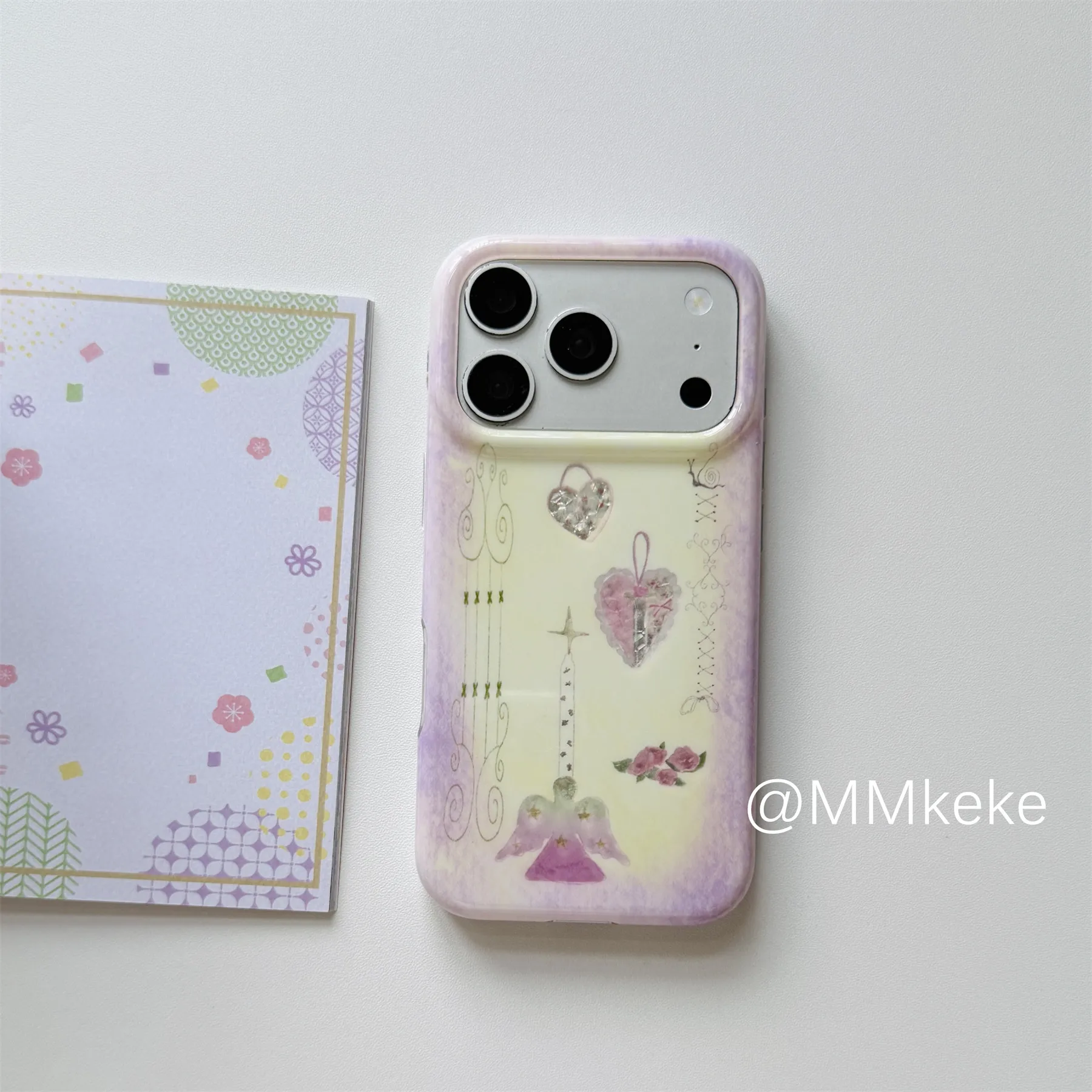 한국 인스타일 퍼플 러브 스왈로우 스파클링 다이아몬드  - Phone Cases Purple 리뷰 및 가격