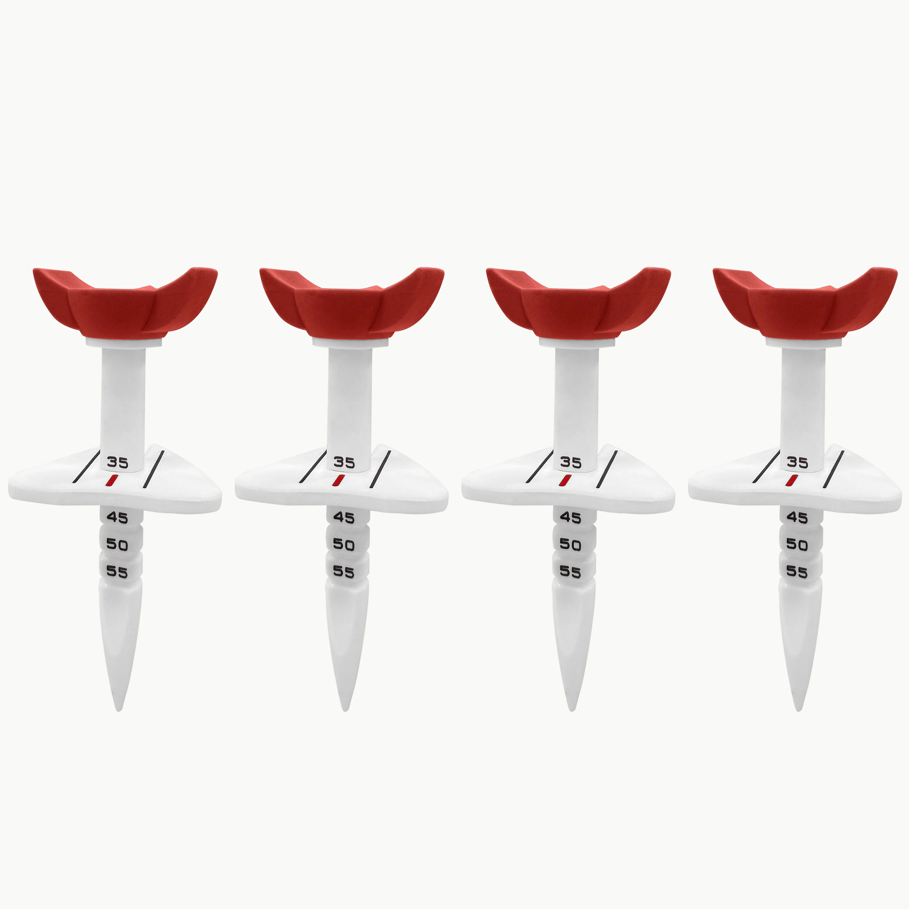 4 Stück Golf-Tees mit großem Kopf, 33–55 mm, höhenverstellbar, Golf-Trainings-Tee, Zubehör für Golfübungen im Freien – Detail 7