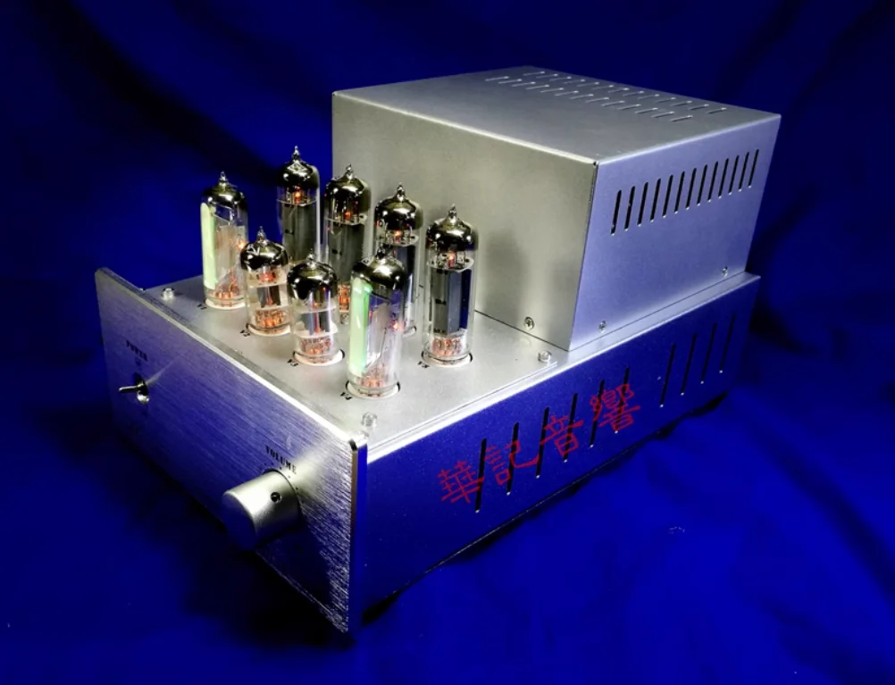 HUAJI Tube amplifier amplifier ST-6P14/EL84PP 13WX2 push-pull amplifier Class AB Stereo Tube Integrated Amplifier DIY KIT