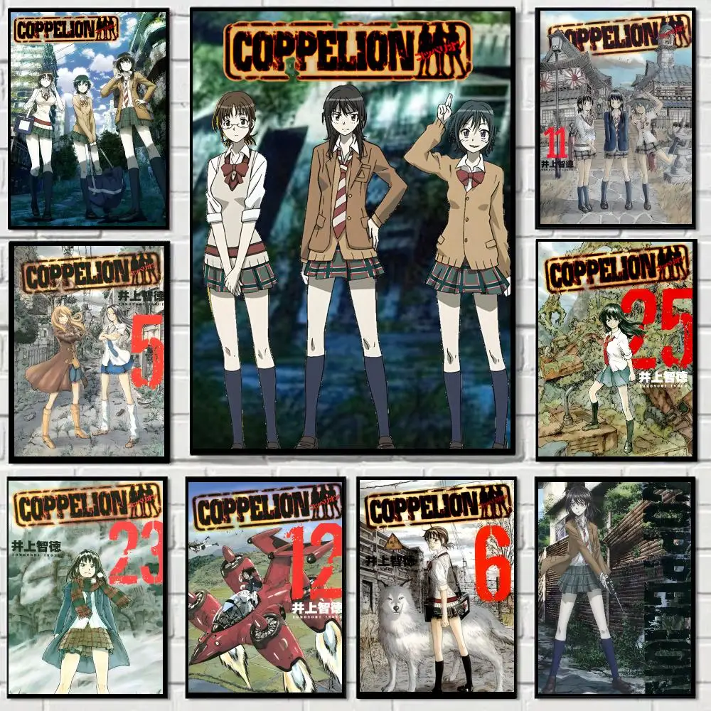 Coppelion Anime Poster Self-adhesive Decal Living Room Bedroom Party Bar Decor Moisture-proof Fade-resistant