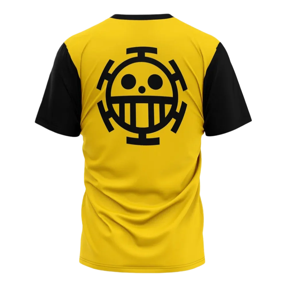 One Piece Trafalgar Law Heart Pirates T-Shirt Unisex Kinder Schnelltrocknend Atmungsaktiv Kurzarm T-Shirt Mode Streetwear Sport Tops – Detail 4