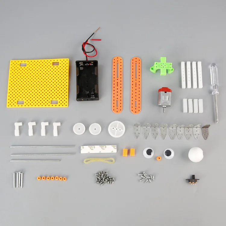 Zestaw Materiałów do Samodzielnego Montażu Robotów dla Dzieci: Nauka, Technologia, Mała Produkcja, Robot na Spacerze, Kreatywny Eksperyment Naukowy STEM, DIY