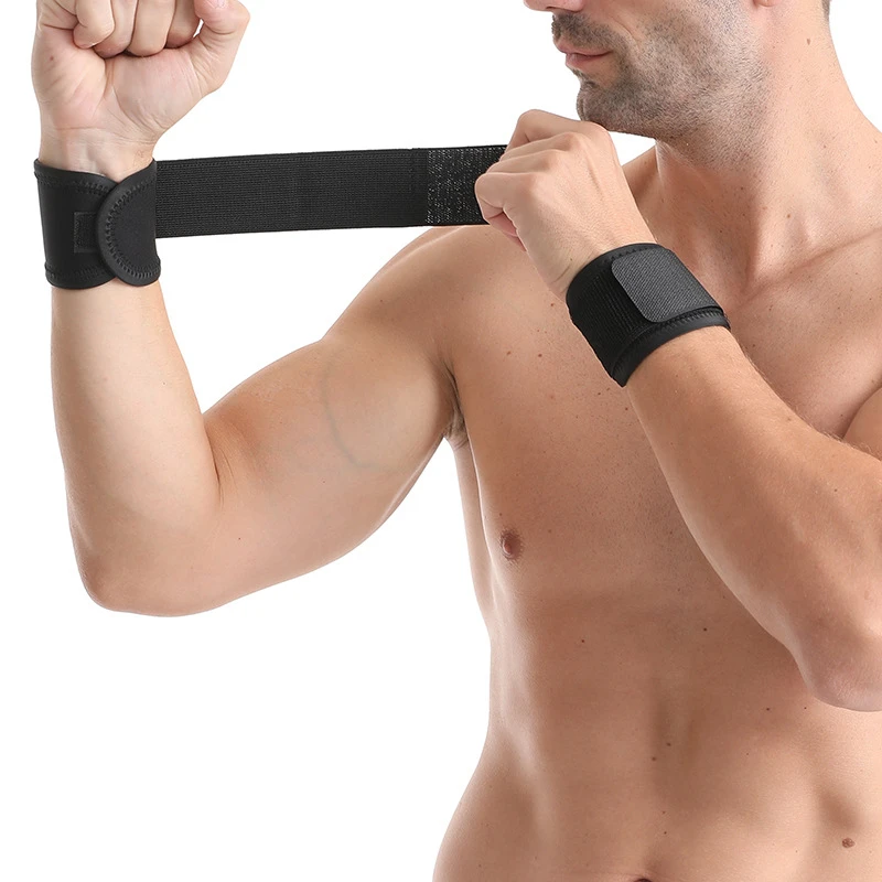 Kompressionsbandage für Sportarten: Dünner, atmungsaktiver, verstellbarer Handgelenkstützgurt – Robuster, flexibler Handgelenkschutz für das Fitness-Training – Detail 8