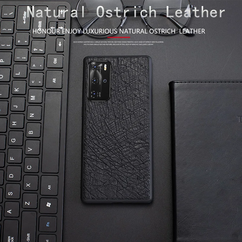 Genuine Leather Phone Case For Huawei Mate 40 RS 30 20X 10 P20 P30 P40 Lite 5G P50 Pro All Inclusive Luxury Cowhide Back Cover