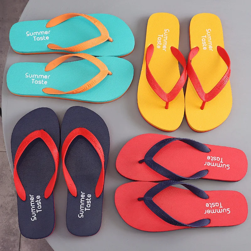 New Men Indoor Home Slippers Summer Non-Slip Light Hotel Shoes Couple Soft Bottom Sandals Slippers Male Flat Shoes Flip Flops