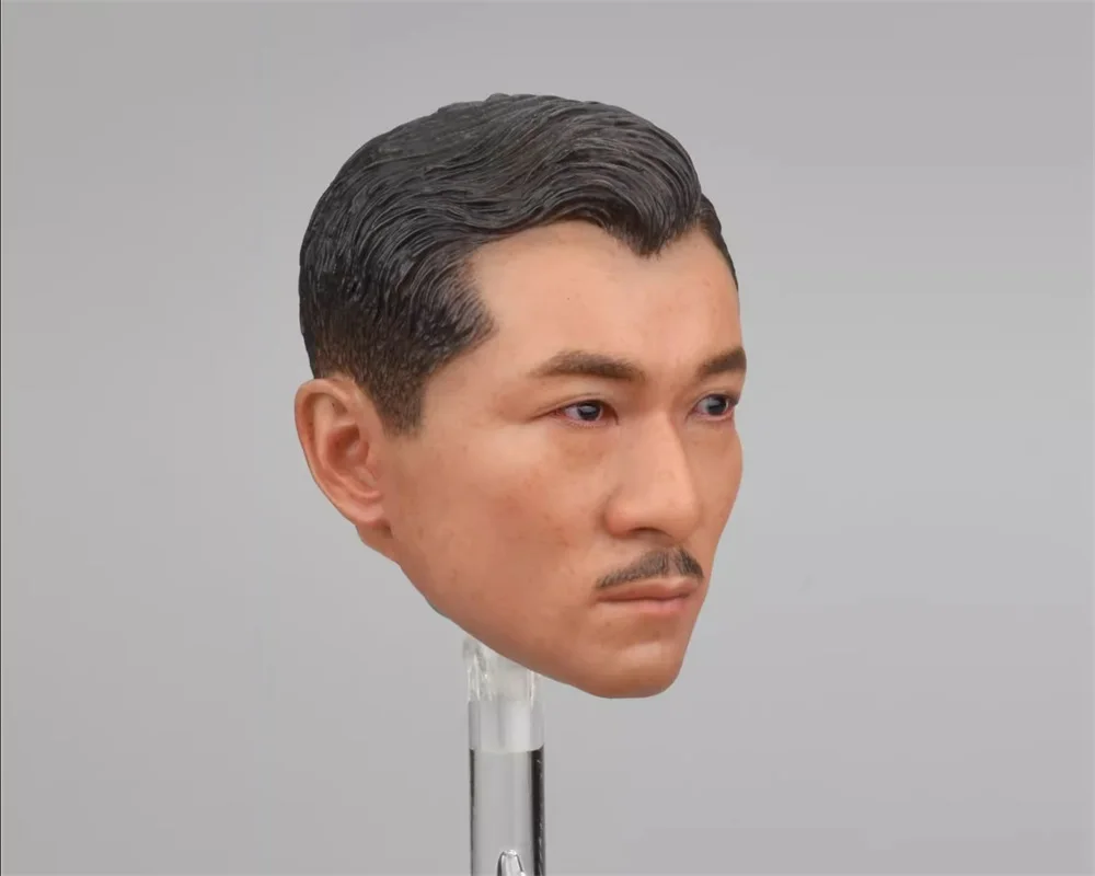 1/6 Soldierstory SS113 Asia Man Agent Fu Zuoyi Head Sculpt Carving Toys Model For 12