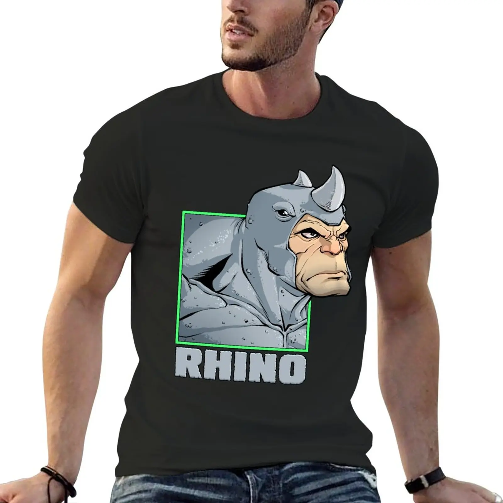 

Rhino T-Shirt Anime t-shirt tees mens cotton t shirts