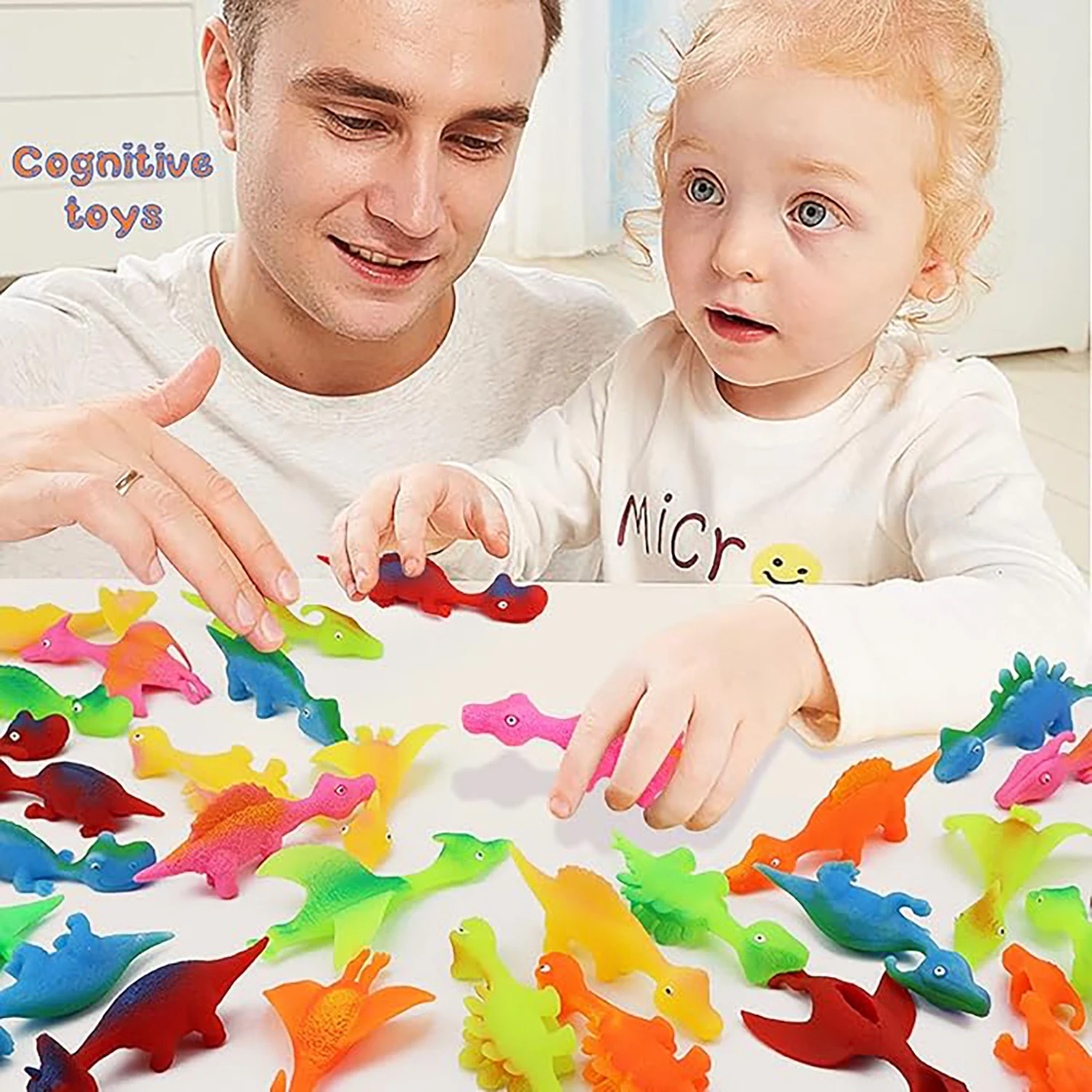 Catapult Dinosaur Launch Small Dinosaur Decompression Soft Rubber New Unique Fun Toy Desktop Decompression Party Toy